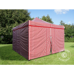 FleXtents PRO Steel 4x4m inkl 4st sidovggar