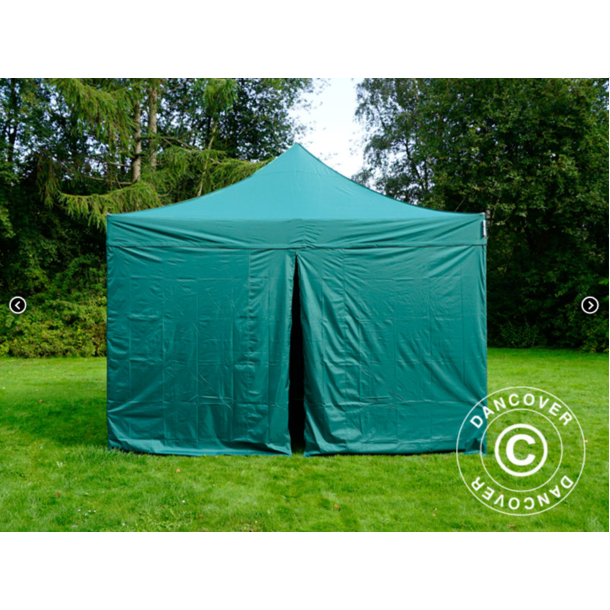 FleXtents PRO Steel 4x4m inkl 4st sidovggar