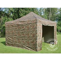 FleXtents PRO Steel 4x4m inkl 4st sidovggar