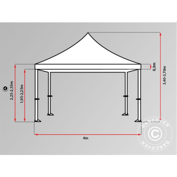 FleXtents PRO Steel 4x6m