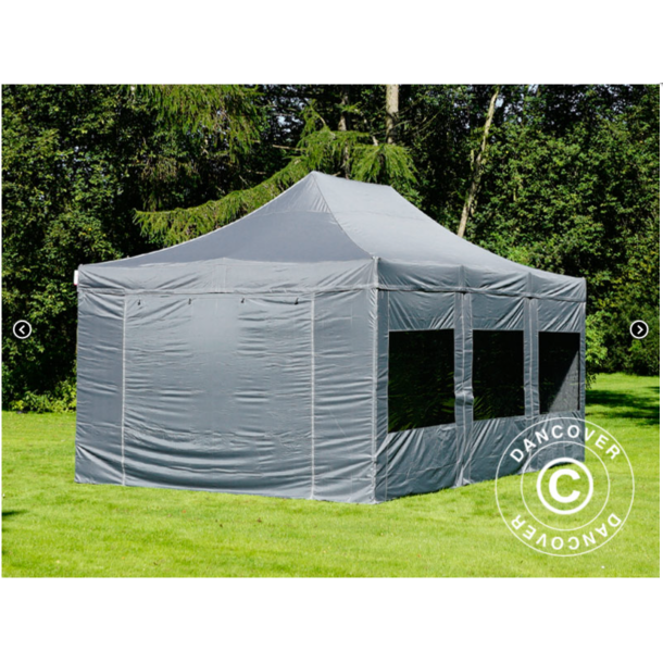 FleXtents PRO Steel 4x6m inkl 8st sidovggar