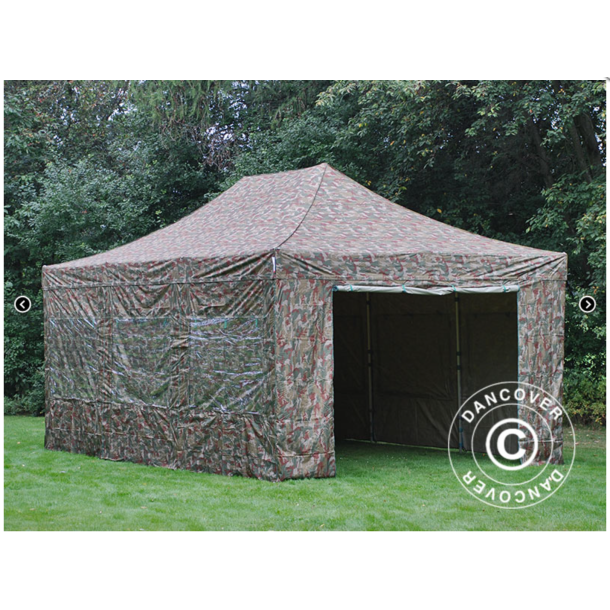 FleXtents PRO Steel 4x6m inkl 8st sidovggar