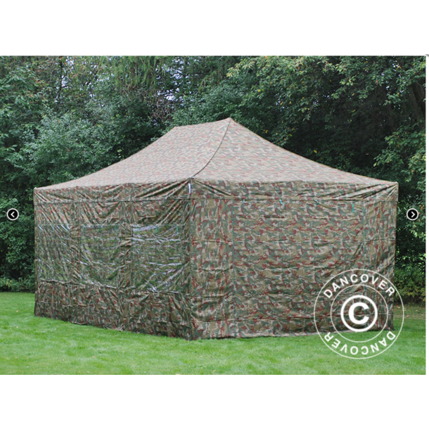 FleXtents PRO Steel 4x6m inkl 8st sidovggar