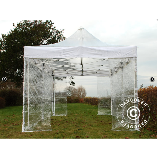 FleXtents PRO Steel 4x6m inkl 8st sidovggar