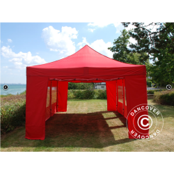 FleXtents PRO Steel 4x6m inkl 8st sidovggar