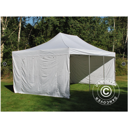 FleXtents PRO Steel 4x6m inkl 8st sidovggar