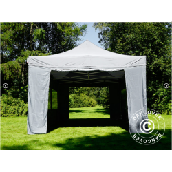 FleXtents PRO Steel 4x6m inkl 8st sidovggar