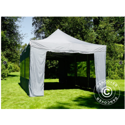 FleXtents PRO Steel 4x6m inkl 8st sidovggar