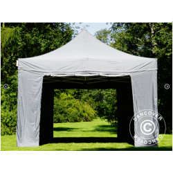 FleXtents PRO Steel 4x6m inkl 8st sidovggar