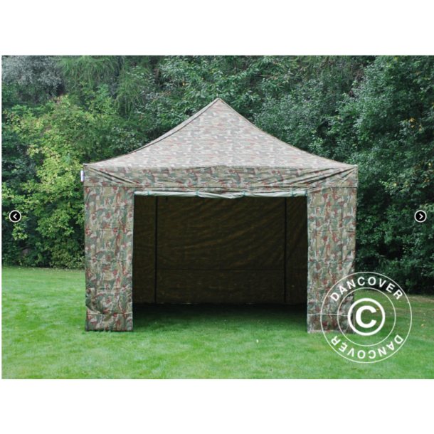 FleXtents PRO Steel 4x6m inkl 8st sidovggar