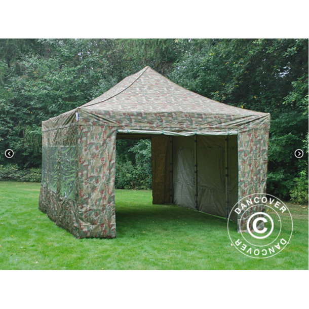 FleXtents PRO Steel 4x6m inkl 8st sidovggar