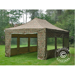 FleXtents PRO Steel 4x6m inkl 8st sidovggar