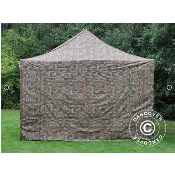 FleXtents PRO Steel 4x6m inkl 8st sidovggar