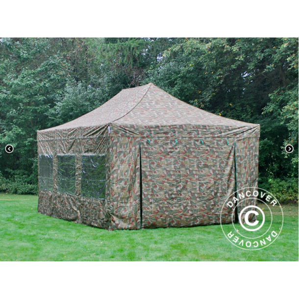 FleXtents PRO Steel 4x6m inkl 8st sidovggar