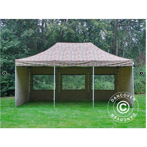 FleXtents PRO Steel 4x6m inkl 8st sidovggar