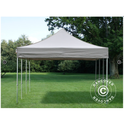 Flextents PRO Steel 4x6m inkl. 8st dekorativa hrngardiner