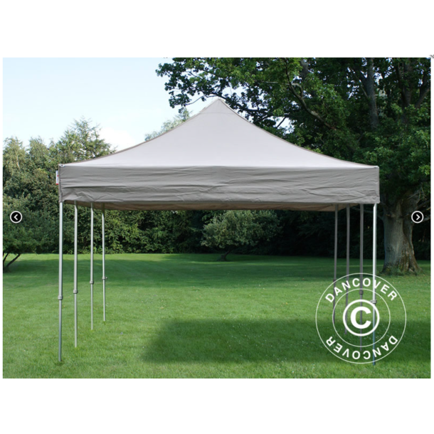 Flextents PRO Steel 4x6m inkl. 8st dekorativa hrngardiner