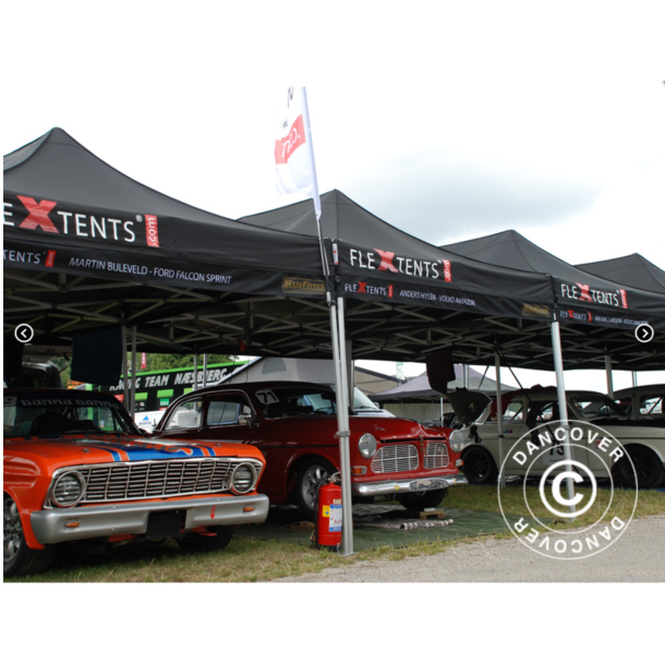 FleXtents PRO Steel 4x8m inkl 6st sidovggar