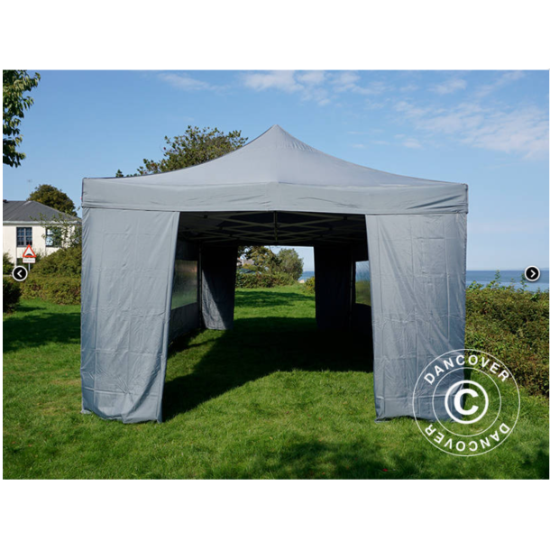 FleXtents PRO Steel 4x8m inkl 6st sidovggar