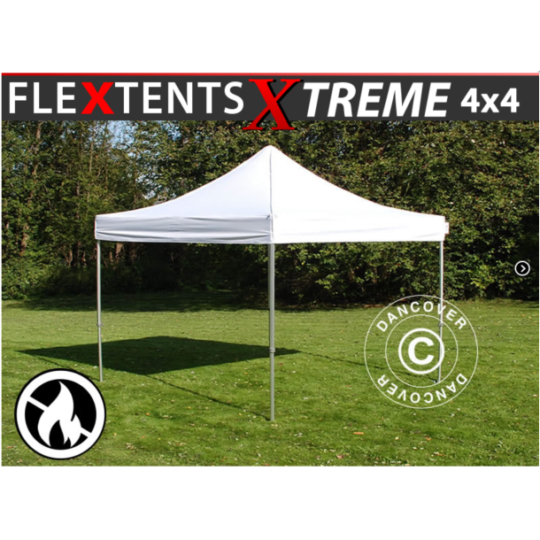 Snabbtlt FleXtents Extreme 4x4m, Flamhmmande