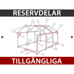 Snabbtlt FleXtents Extreme 4x4m, Flamhmmande