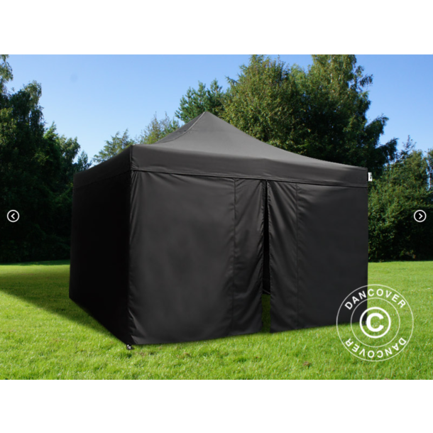 Snabbtlt FleXtents Extreme 4x4m inkl 4st sidovggar, Flamhmmande