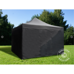 Snabbtlt FleXtents Extreme 4x4m inkl 4st sidovggar, Flamhmmande
