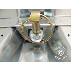 Frrdscontainer 1,1x2,1x2,1m med dubbeldrr, Rigel, Silver