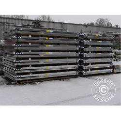 Frrdscontainer 2,1x2,1x2,1m med dubbeldrr, Rigel, Silver