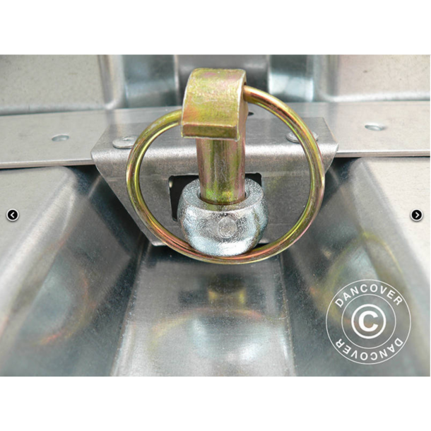 Frrdscontainer 2,1x2,1x2,1m med dubbeldrr, Rigel, Silver