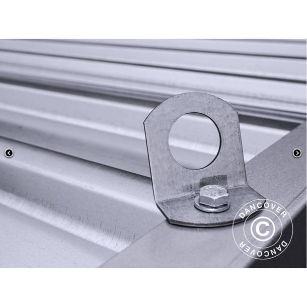 Frrdscontainer 2,1x3,1x2,1m med dubbeldrr, Rigel, Silver