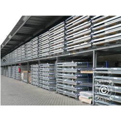 Frrdscontainer 2,1x3,1x2,1m med dubbeldrr, Rigel, Silver