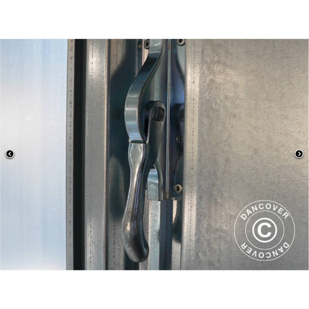 Frrdscontainer 2,1x3,1x2,1m med dubbeldrr, Rigel, Silver