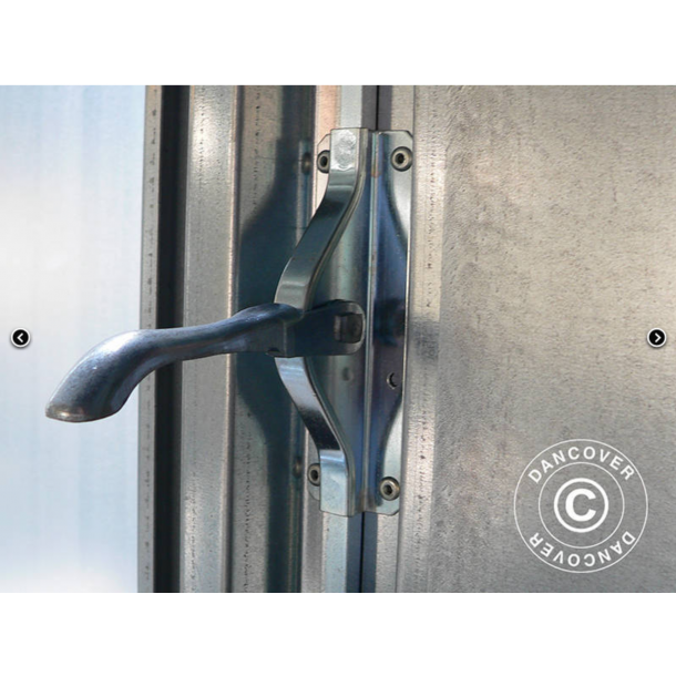 Frrdscontainer 2,1x6,1x2,1m med dubbeldrr, Rigel, Silver