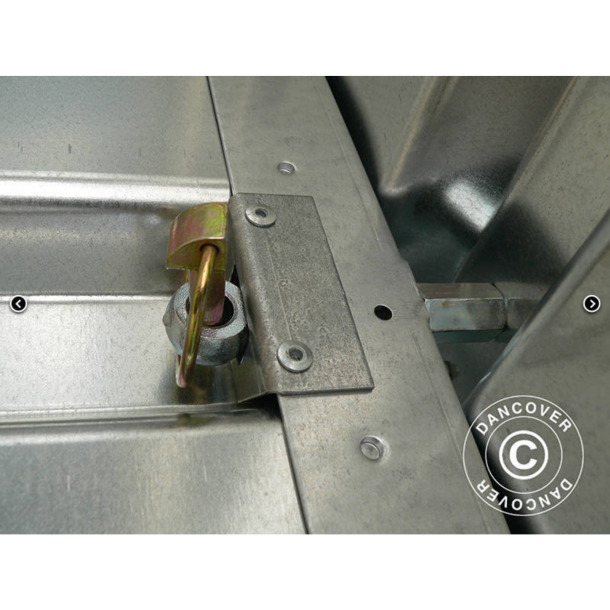 Frrdscontainer 2,1x6,1x2,1m med dubbeldrr, Rigel, Silver