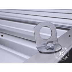 Frrdscontainer 2,1x6,1x2,1m med dubbeldrr, Rigel, Silver