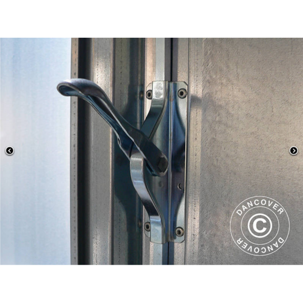 Frrdscontainer 2,1x6,1x2,1m med dubbeldrr, Rigel, Silver