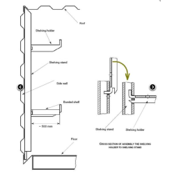 Hyllfste - Hyllkonsoll fr hyllor till container Orion
