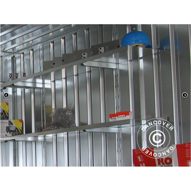 Hyllsystem fr container Rigel,1x0,42m, Silver, (3st)