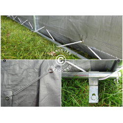 Garagetlt PRO 3,30x6,00x2,4m PE Gr