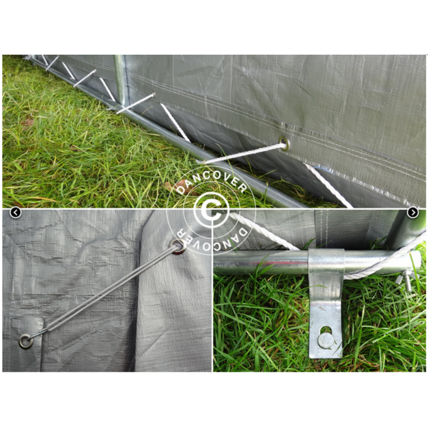 Garagetlt PRO 3,30x6,00x2,4m PE Gr