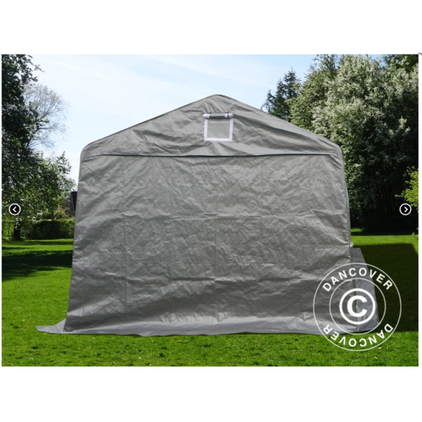 Garagetlt Basic 3,3x7,2x2,4m PE, Gr