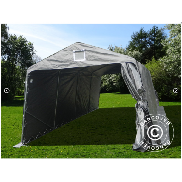 Garagetlt Basic 3,3x7,2x2,4m PE, Gr