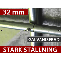 Frvaringstlt - Arbetstlt PRO 3,6 x 6,0 x 2,68m PVC, Vit/Gul, Flamsker