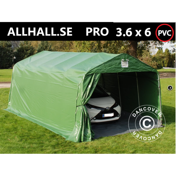 Garagetlt PRO 3,6x6,0x2,68m PVC med golvduk