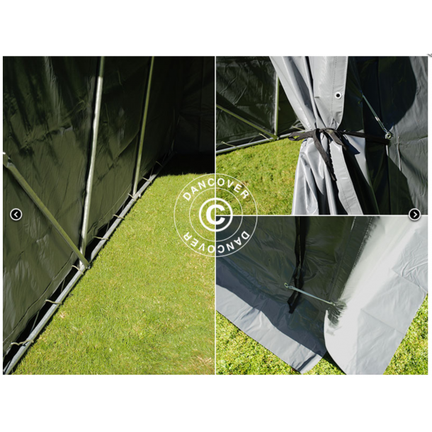 Garagetlt PRO 3,6x6,0x2,68m PVC med golvduk