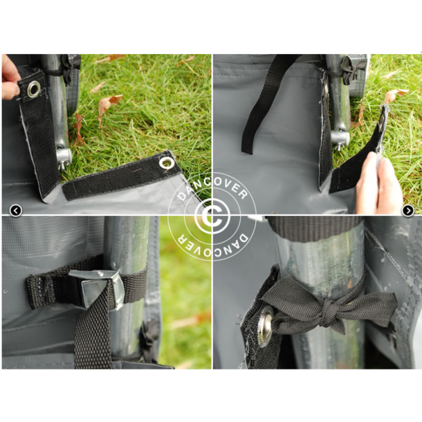 Garagetlt PRO 3,6x6,0x2,68m PVC med golvduk