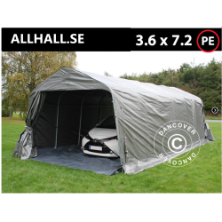 Garagetlt PRO 3,6x7,2x2,68m PE 300g med golvduk, Gr