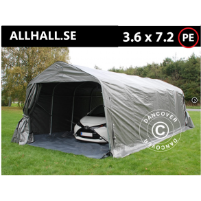 Garagetlt PRO 3,6x7,2x2,68m PE 300g med golvduk, Gr