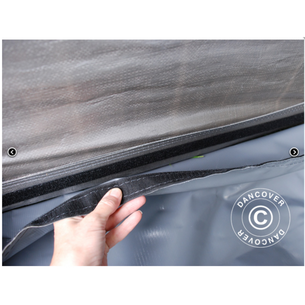 Garagetlt PRO 3,6x7,2x2,68m PE 300g med golvduk, Gr